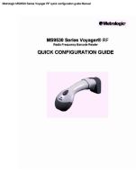MS9530 Series Voyager RF quick configuration guide